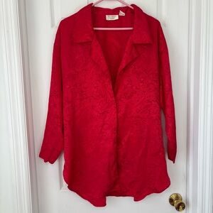 Vintage Victoria’s Secret Red Oversized Sleep Shirt Dress
